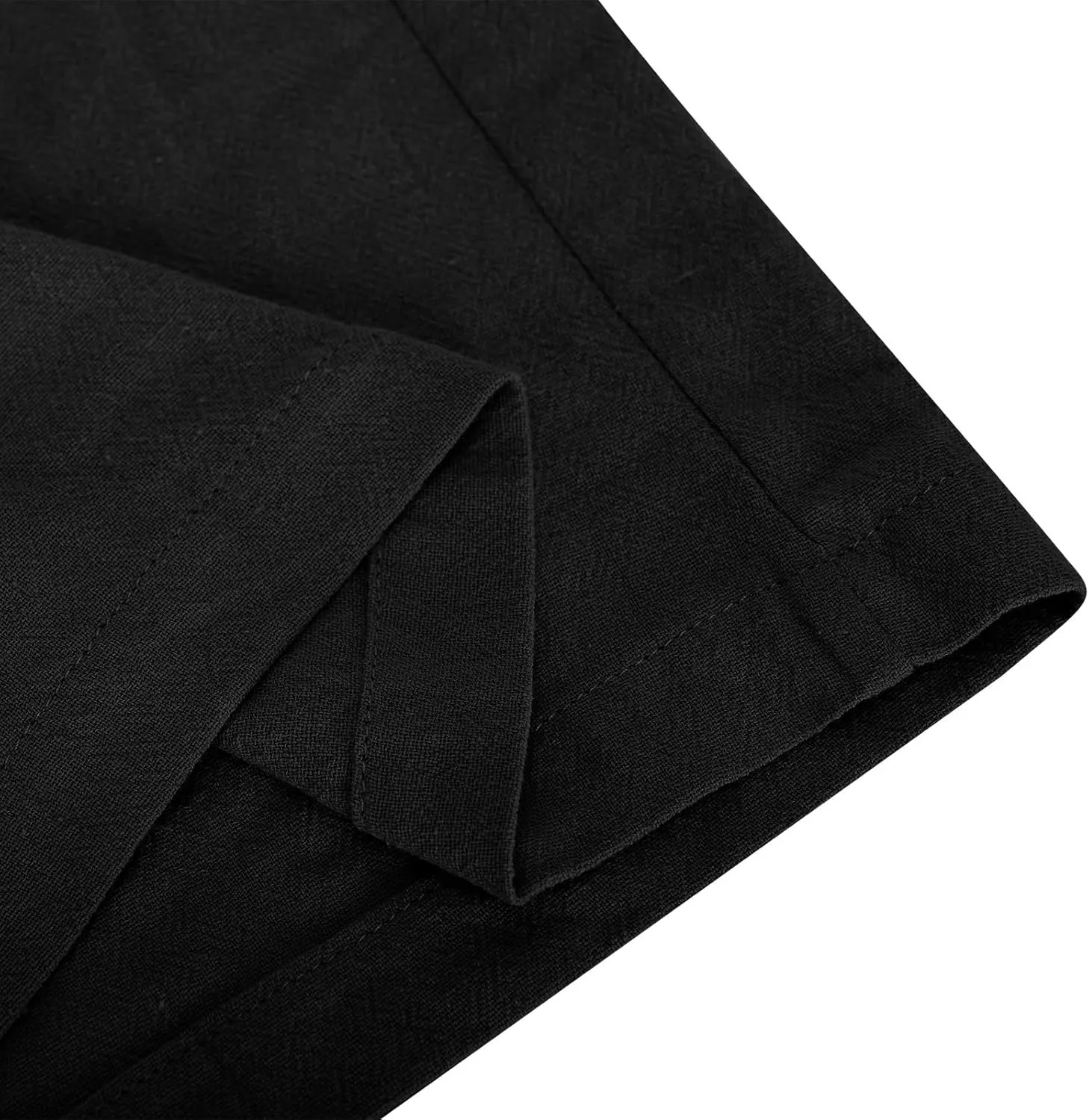 2025 Summer Beach Pants for Women Casual Drawstring Loose Fit Palazzo Pants Dressy Elastic Waist Trousers with Pocket