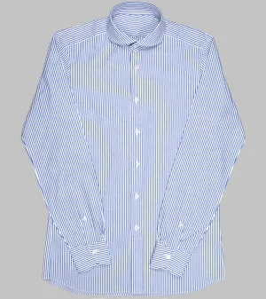 Bryceland's Winston Collar Striped Shirt Blue