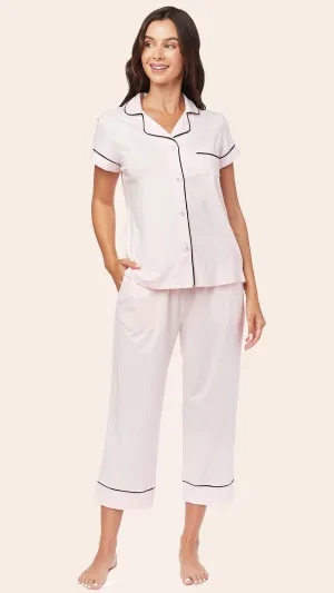 Classic Pima Knit Capri - Pink Moment