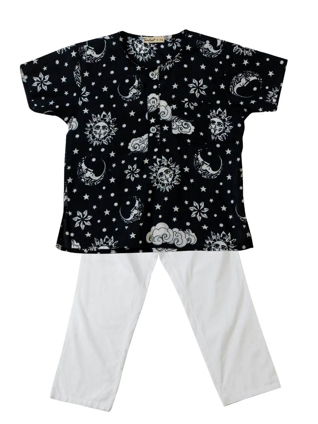 Cotton Night Suit for Kids | Nayantaara Black