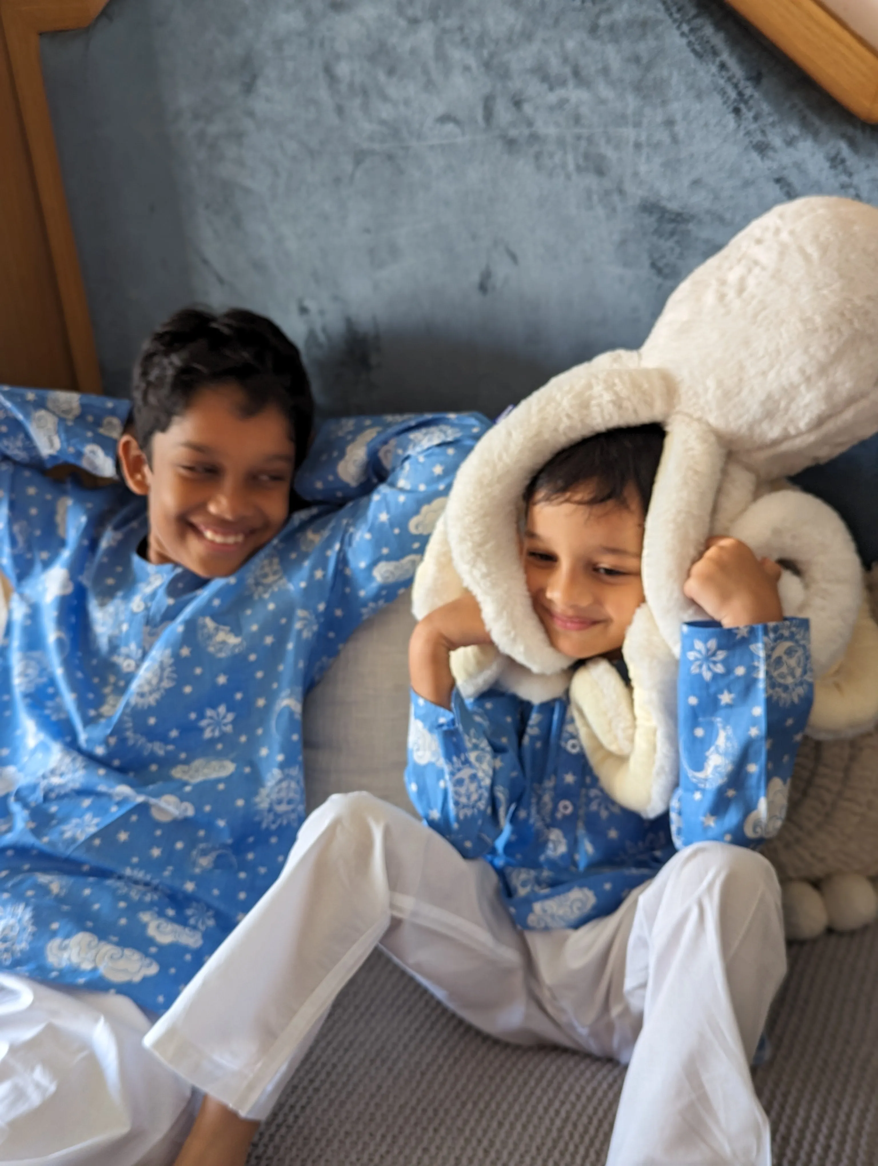 Cotton Night Suit for Kids | Nayantaara Blue