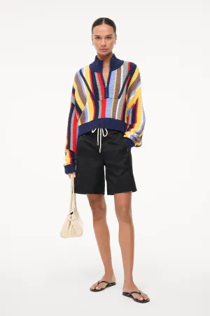 CROPPED HAMPTON SWEATER | MARKET STRIPE