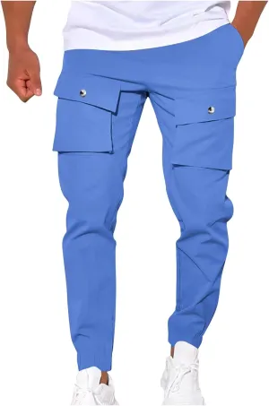 Designer Slim Fit Jogger Mens Joggers Pants Casual Workout Running Gym Sweatpants with Drawstring Cargo Hiking Pants