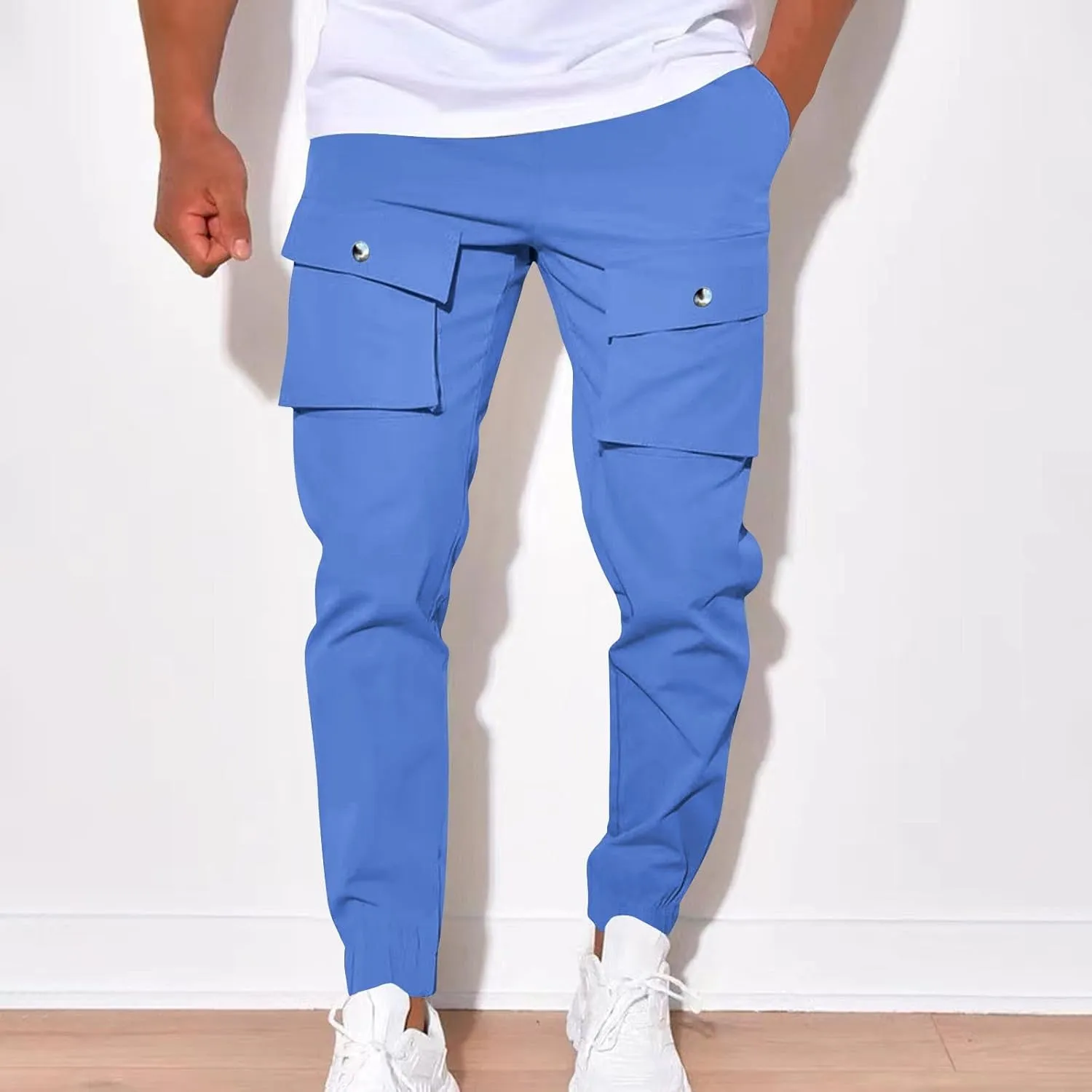 Designer Slim Fit Jogger Mens Joggers Pants Casual Workout Running Gym Sweatpants with Drawstring Cargo Hiking Pants