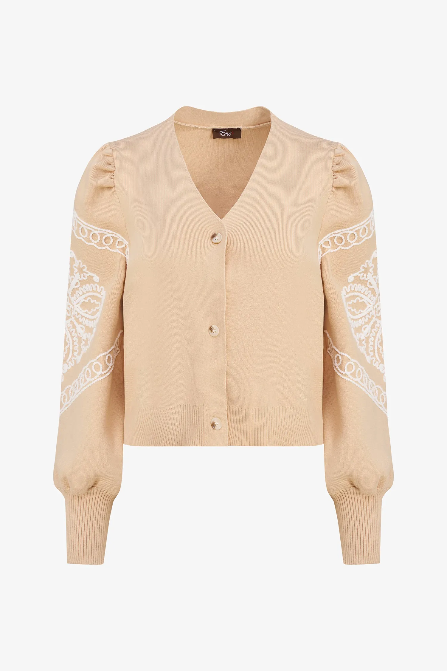 Embroidered Knit Cardigan | Ema&Carla