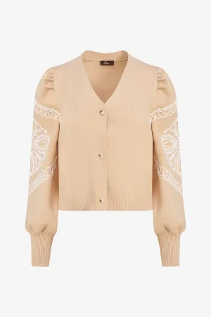 Embroidered Knit Cardigan | Ema&Carla
