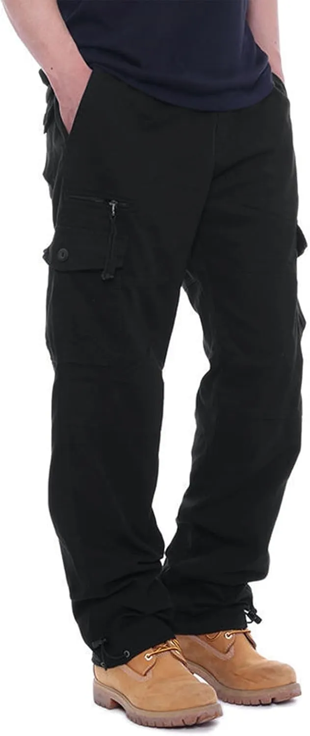 GOFULY Mens Cargo Pants Casual Ripstop Stretch Joggers Sweatpants Pockets Y2K Pants Men Slim Fit Travel Pants Plus Size 2024