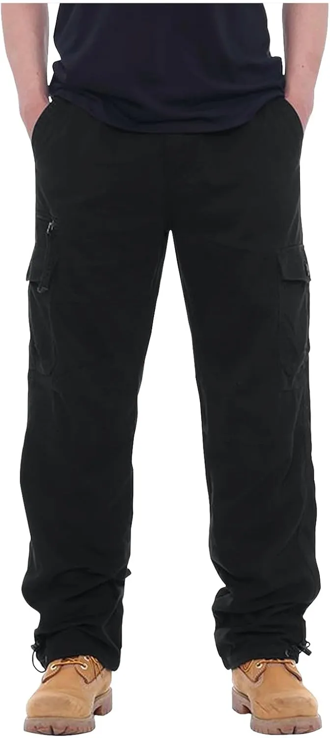 GOFULY Mens Cargo Pants Casual Ripstop Stretch Joggers Sweatpants Pockets Y2K Pants Men Slim Fit Travel Pants Plus Size 2024
