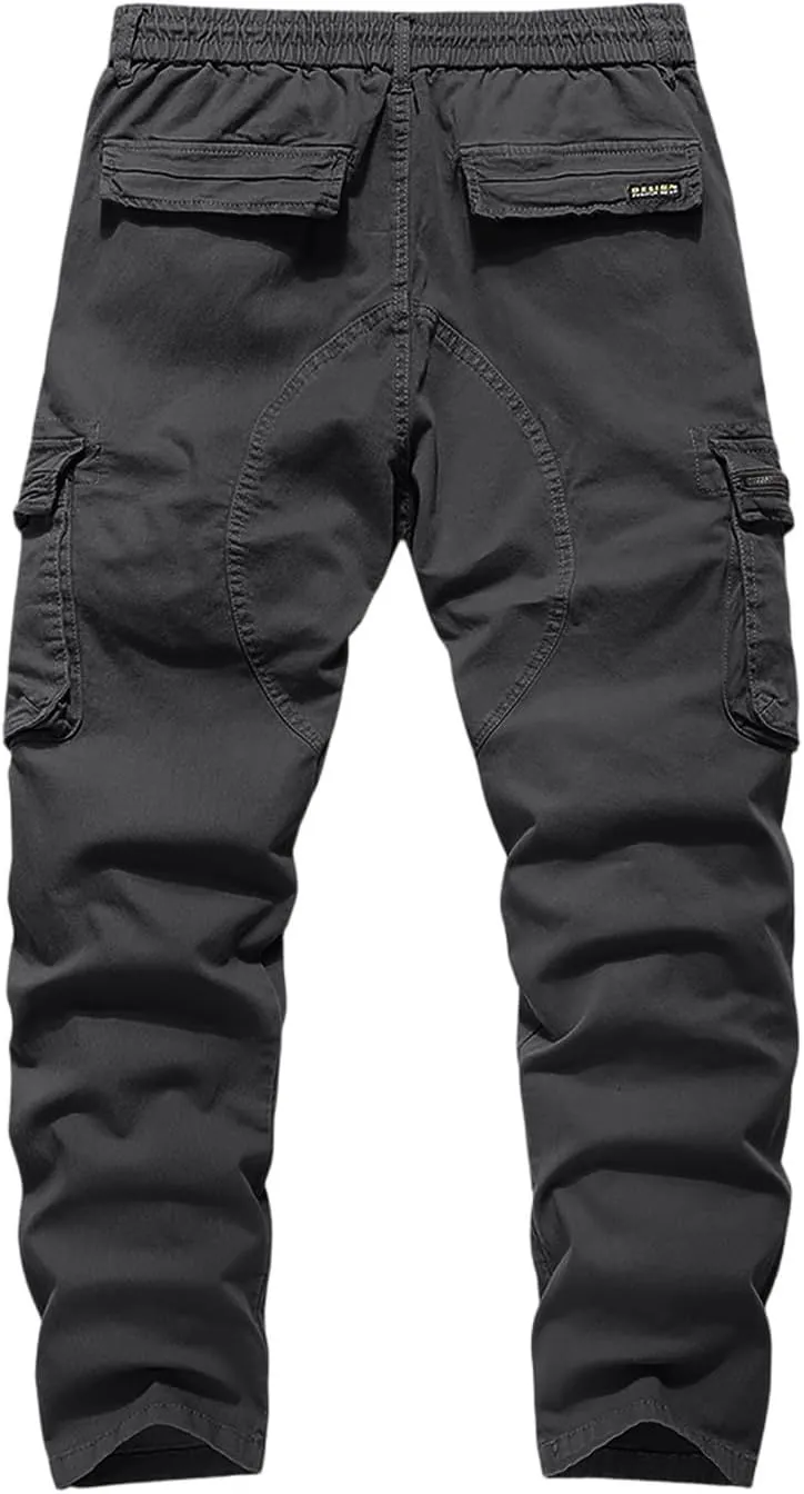 Men's Casual Cargo Pants Slim Fit Running Training Joggers
