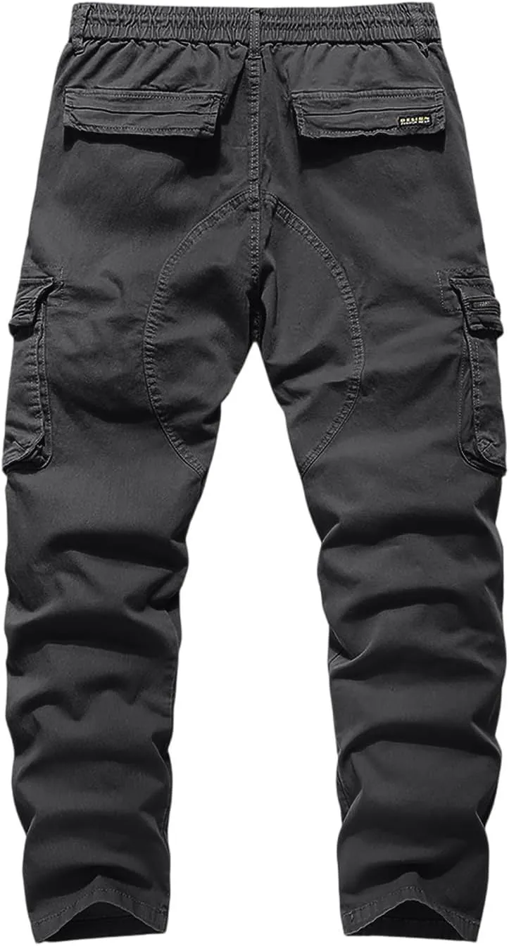 Men's Casual Cargo Pants Slim Fit Running Training Joggers