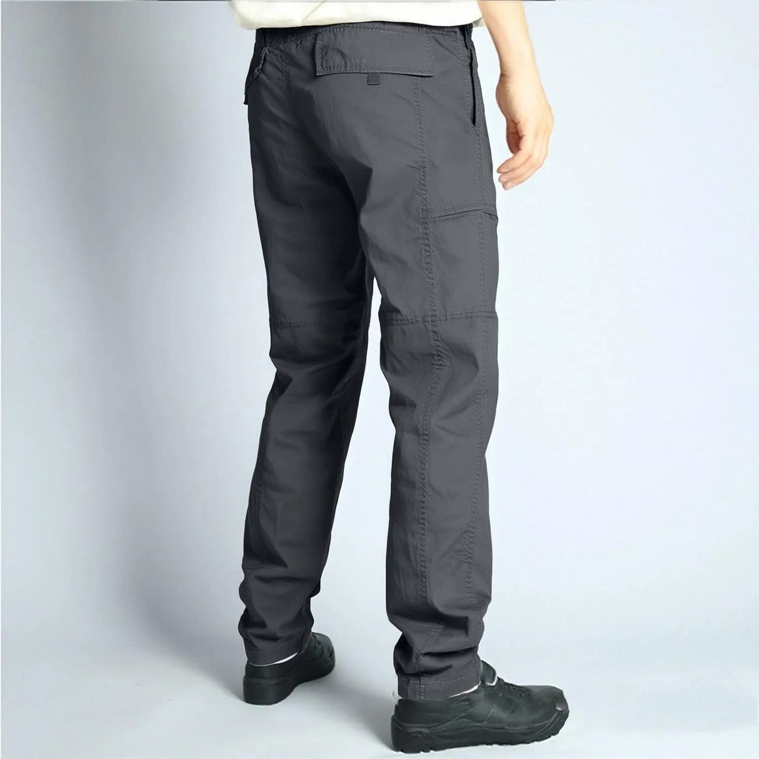 Men's Casual Cargo Pants Straight-Leg Slim Fit Pants