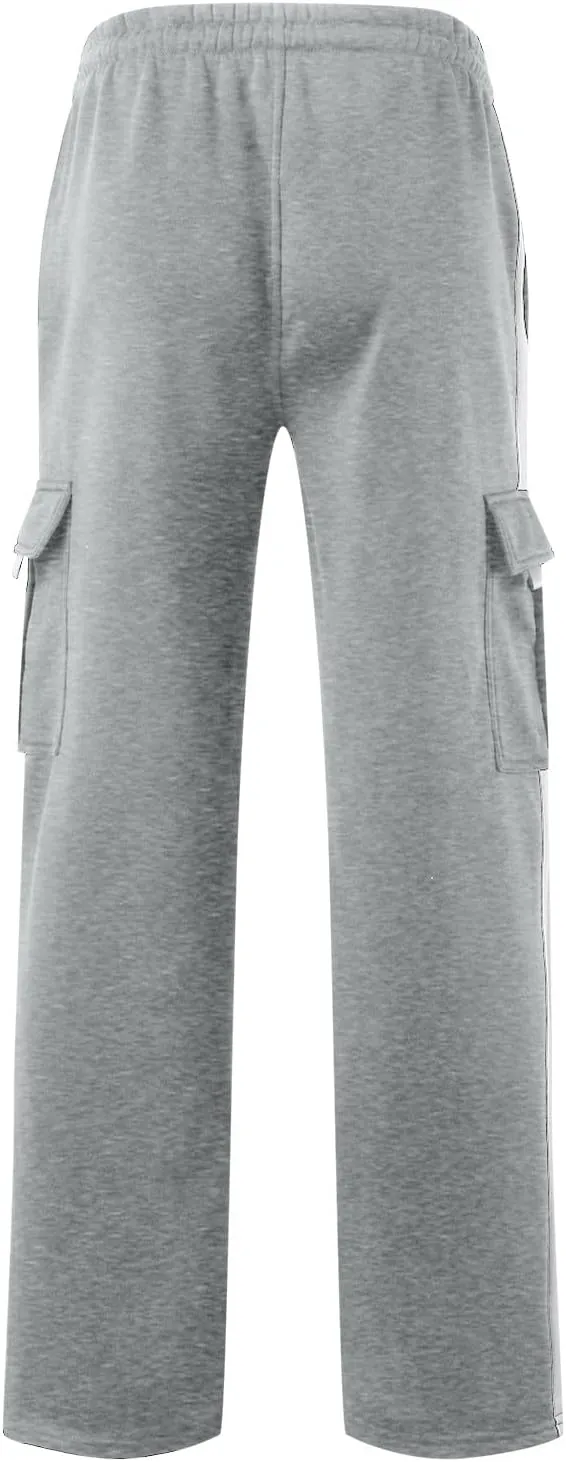 Mens Chinos Pants Slim Fit Male Color Block Sweatpants Tether Large Size Pant Loose Autumn And Winter Pants For