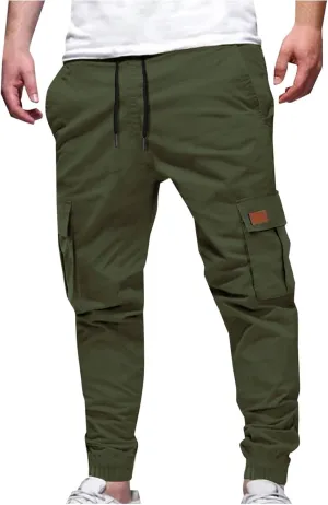Men's Lightweight Hiking Pants Slim Fit Jogger Cargo Stretch Joggers Golf Work Pants for Men Travel Outdoor Pants