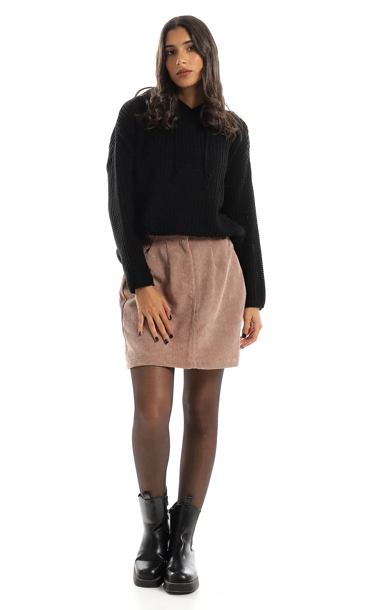 o155937-side-pockets-corduroy-coffee-skirt-women-skirts