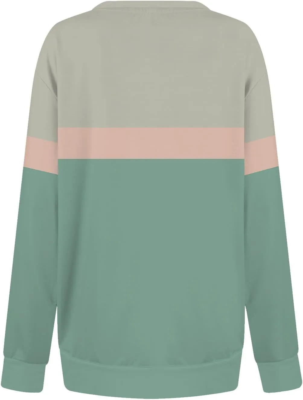 Sweatshirts For Women 2024 Fall Crewneck Striped Tunic Tops Casual Long Sleeve Shirts Trendy Pullover Outfits