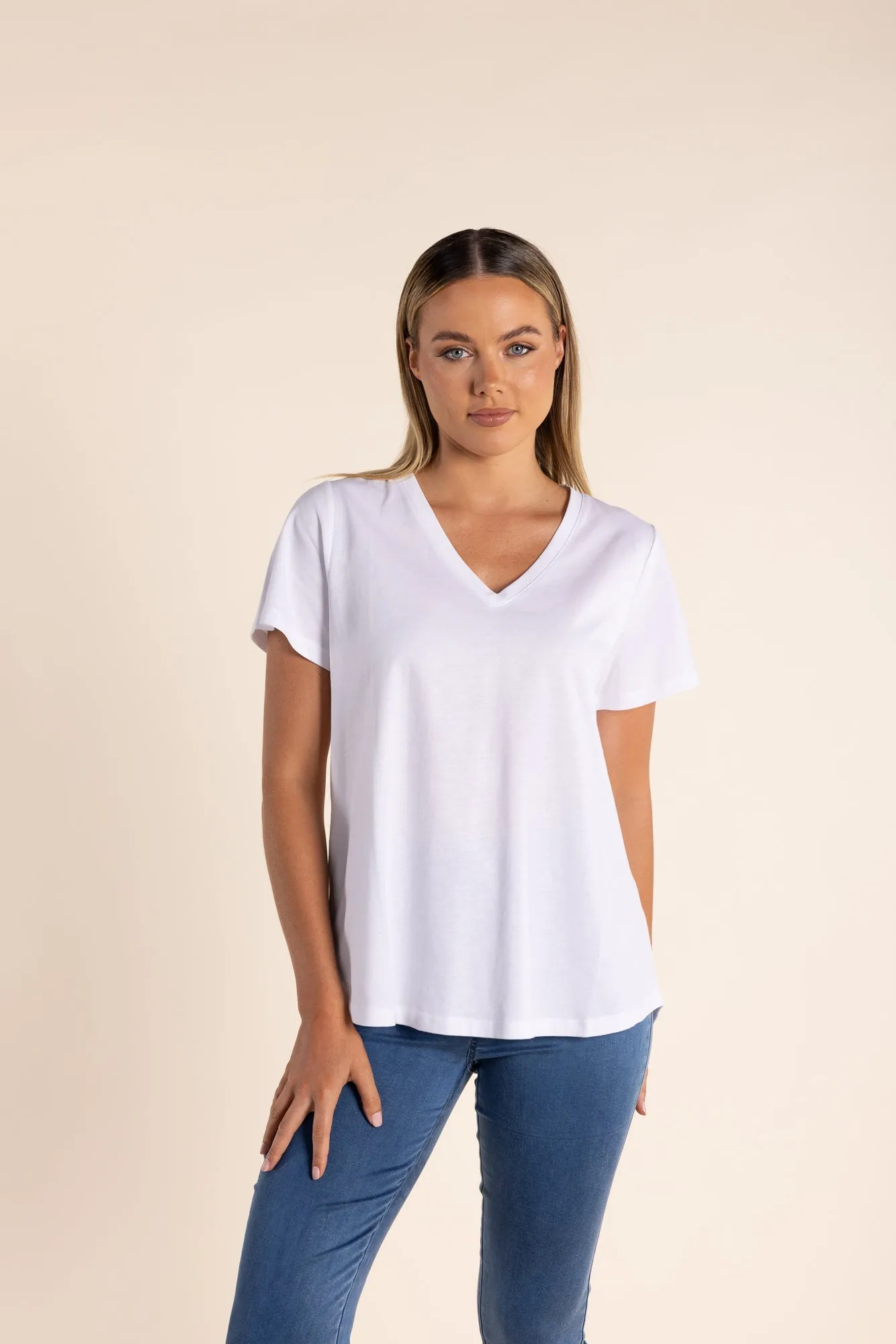 V-Neck T-Shirt | White
