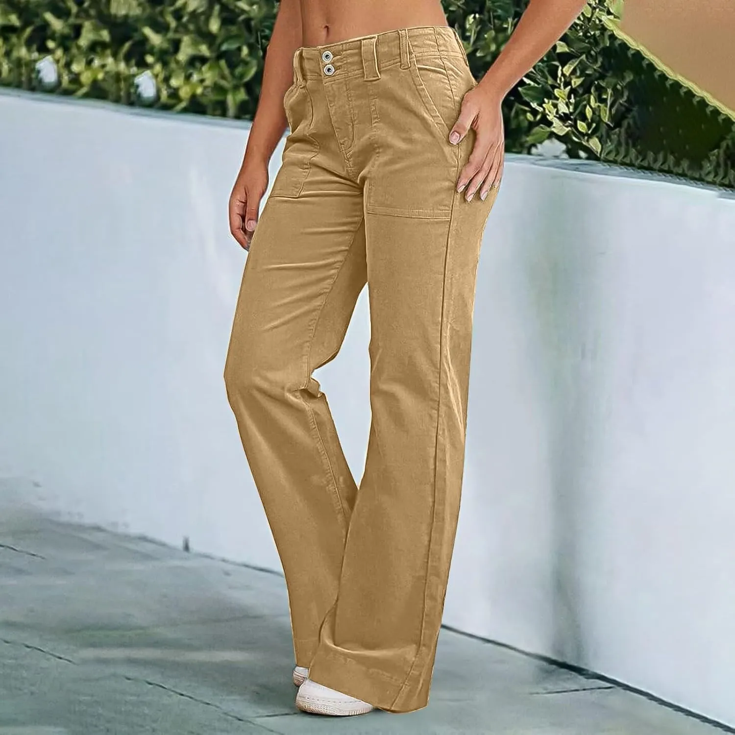Wide Leg Pants for Women, Wide Leg Straight Oversized Pants High Waisted