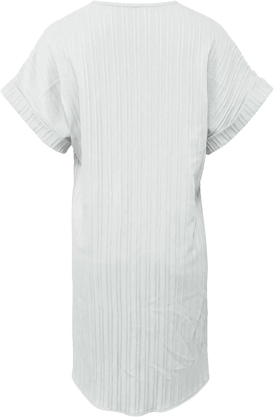 Womens Cotton Shirt Dress Summer Casual Short Sleeve Button Down Beach Cover Up Shirts Tunic Dresses with Pockets